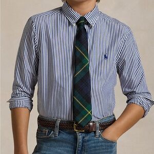 Polo by Ralph Lauren Blue & White Striped Button-Down Shirt